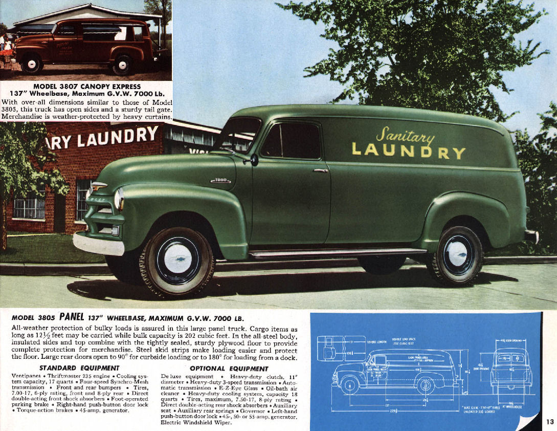 1954 Chevrolet Trucks Brochure Page 36